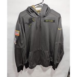 Mens Nike Therma-Fit NFL Detroit Lions Salute To Service Camo Pullover Hoodie LG